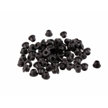 Black Rubber Nipples Grommets For Tattoo Machine Needles