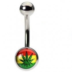 Piercing Buric Marijuana 8 mm