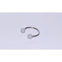 Piercing circular white-gray 12mm