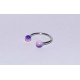 Piercing Circular acril roz-mov 6mm