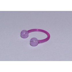 Piercing circular acrylic light purple 10mm