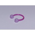 Piercing circular acrylic light purple 10mm