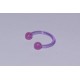 Piercing circular acrylic purple 10mm
