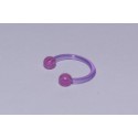 Piercing circular acrylic purple 10mm
