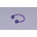 Piercing Circular acril violet inchis 10mm