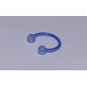 Piercing circular acrylic blue 10mm