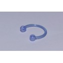 Piercing circular acrylic light blue 10mm