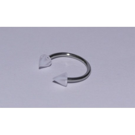 Piercing circular sharp white 10mm