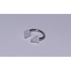 Piercing Circular ascutit transparent 6mm