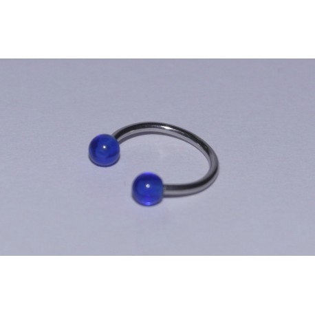 Piercing circular blue 10mm