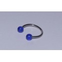 Piercing Circular albastru 10mm