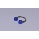 Piercing Circular albastru 6mm