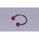 Piercing Circular rosu 10mm