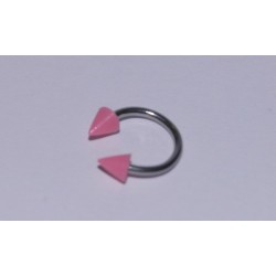 Piercing Circular ascutit roz 8mm