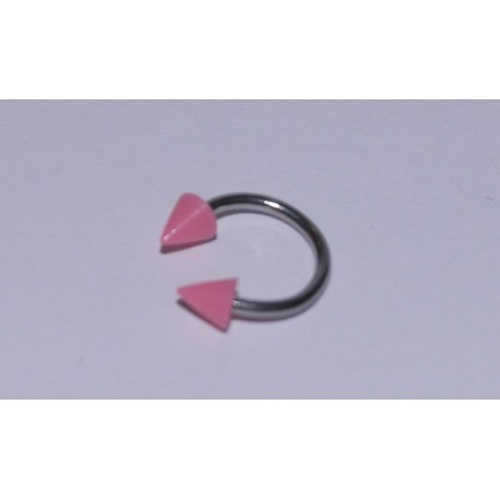Piercing circular sharp pink 8mm