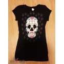 Lady T-short Day of The Dead Head